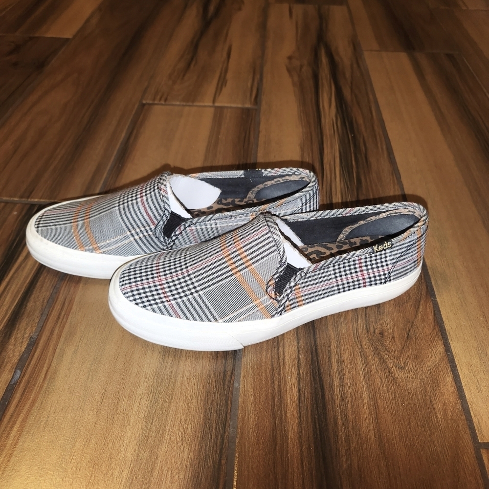 Plaid Slip-On Sneakers